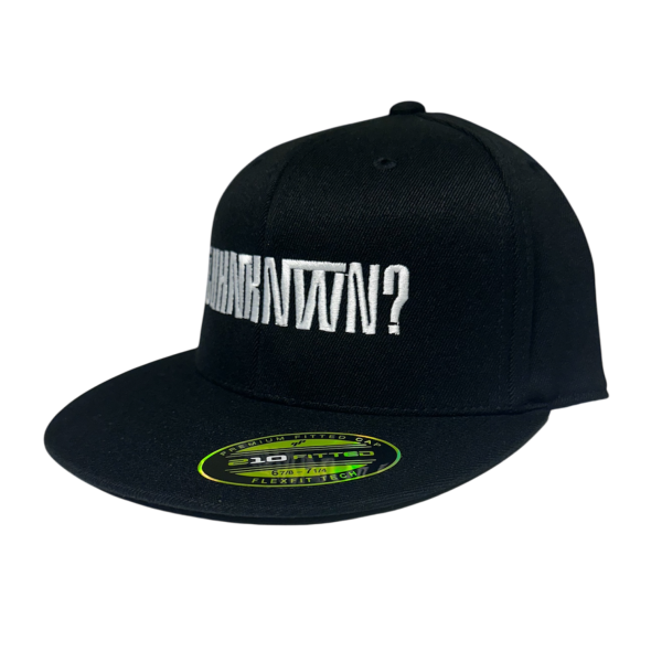 UhnKnWn Full Logo Flatbilled Fitted Hat - Image 2